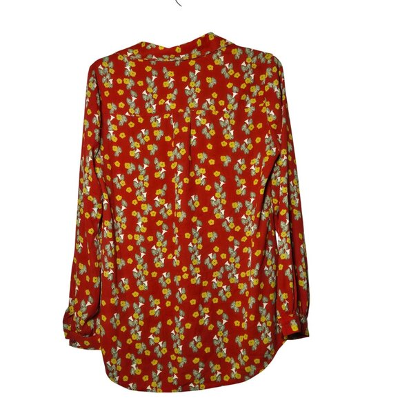 Cabi Womens Floral Belfry Long Sleeve Blouse Size Small Boho Spring Light 3947 - Picture 2 of 10